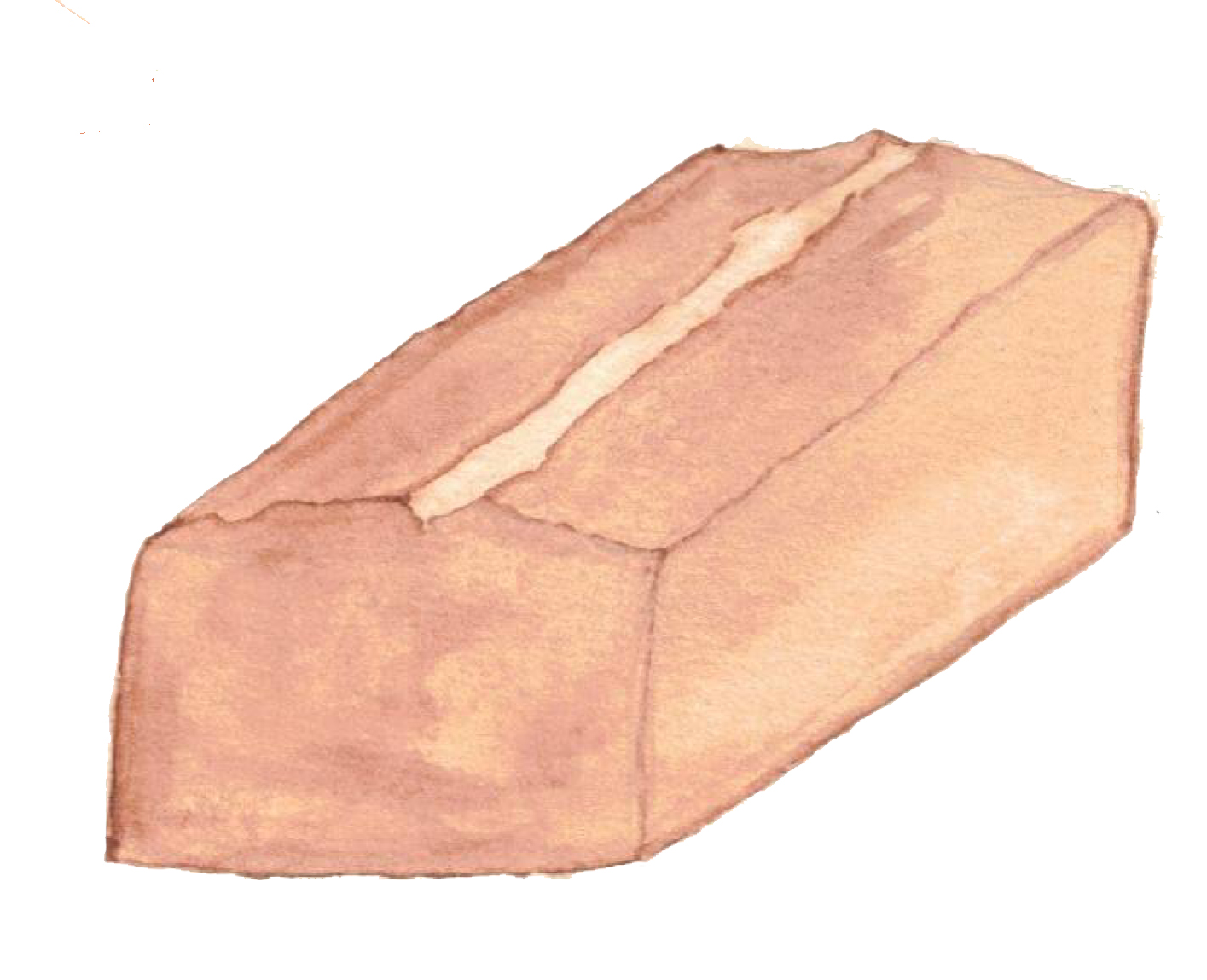 Illustration d'un financier à la farine de châtaigne pour un aperçu de la recette du même nom.